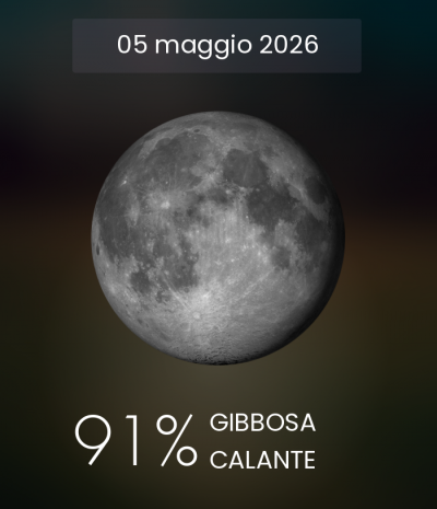 Immagine della luna in diretta
