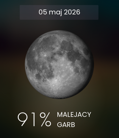 Obraz księżyca na żywo