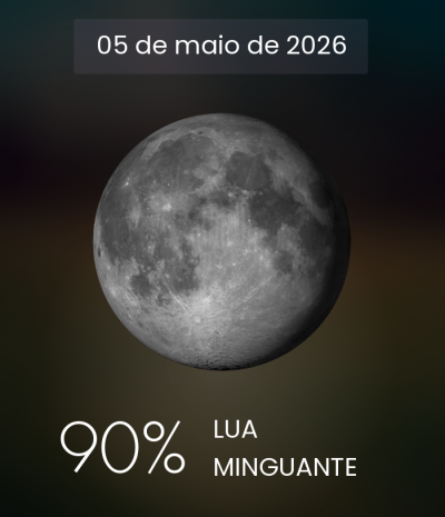 Imagem da lua ao vivo