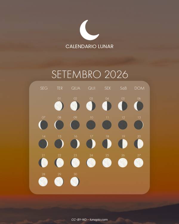 Calendário lunar setembro 2026