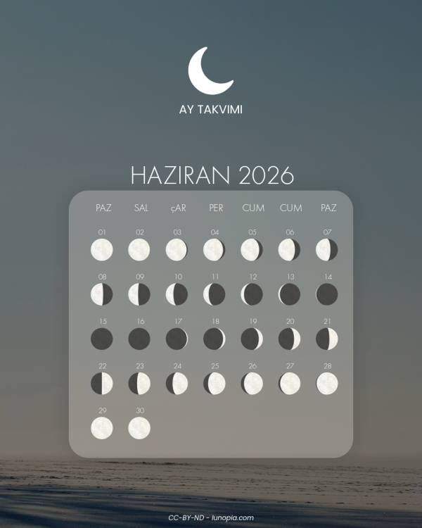 Ay takvimi haziran 2026
