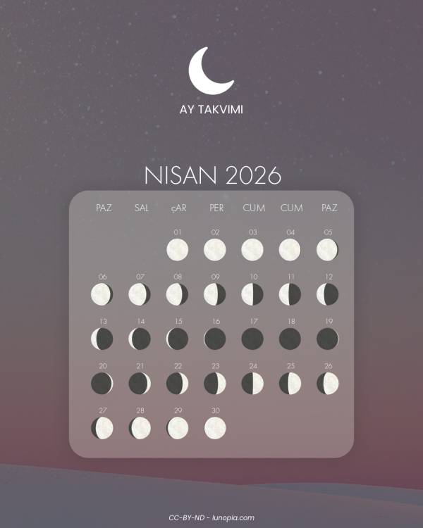 Ay takvimi nisan 2026