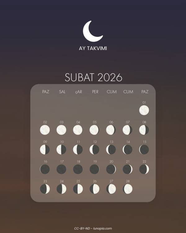 Ay takvimi subat 2026